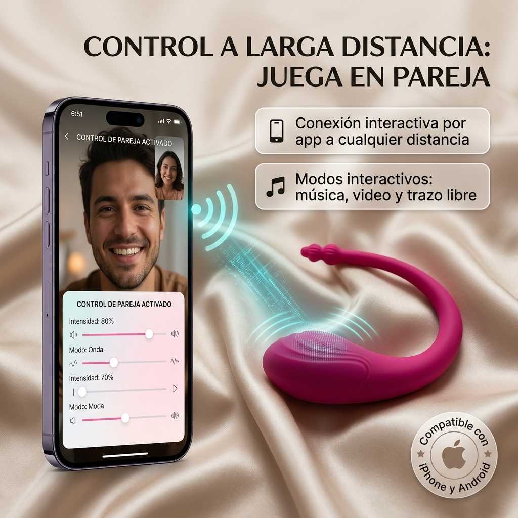 SecretVibe Pro™ - Vibrador Usable Inteligente Manos Libres con Control por App y 9 Frecuencias