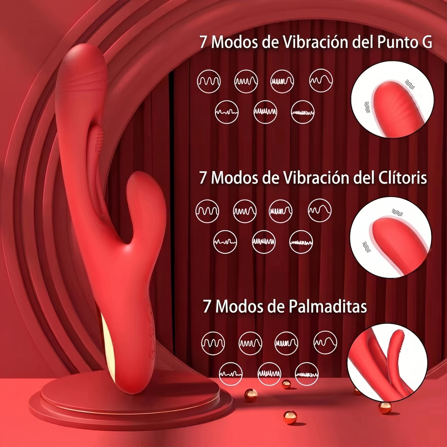VIBRADOR DE CONEJO PUNTO G Z06106R