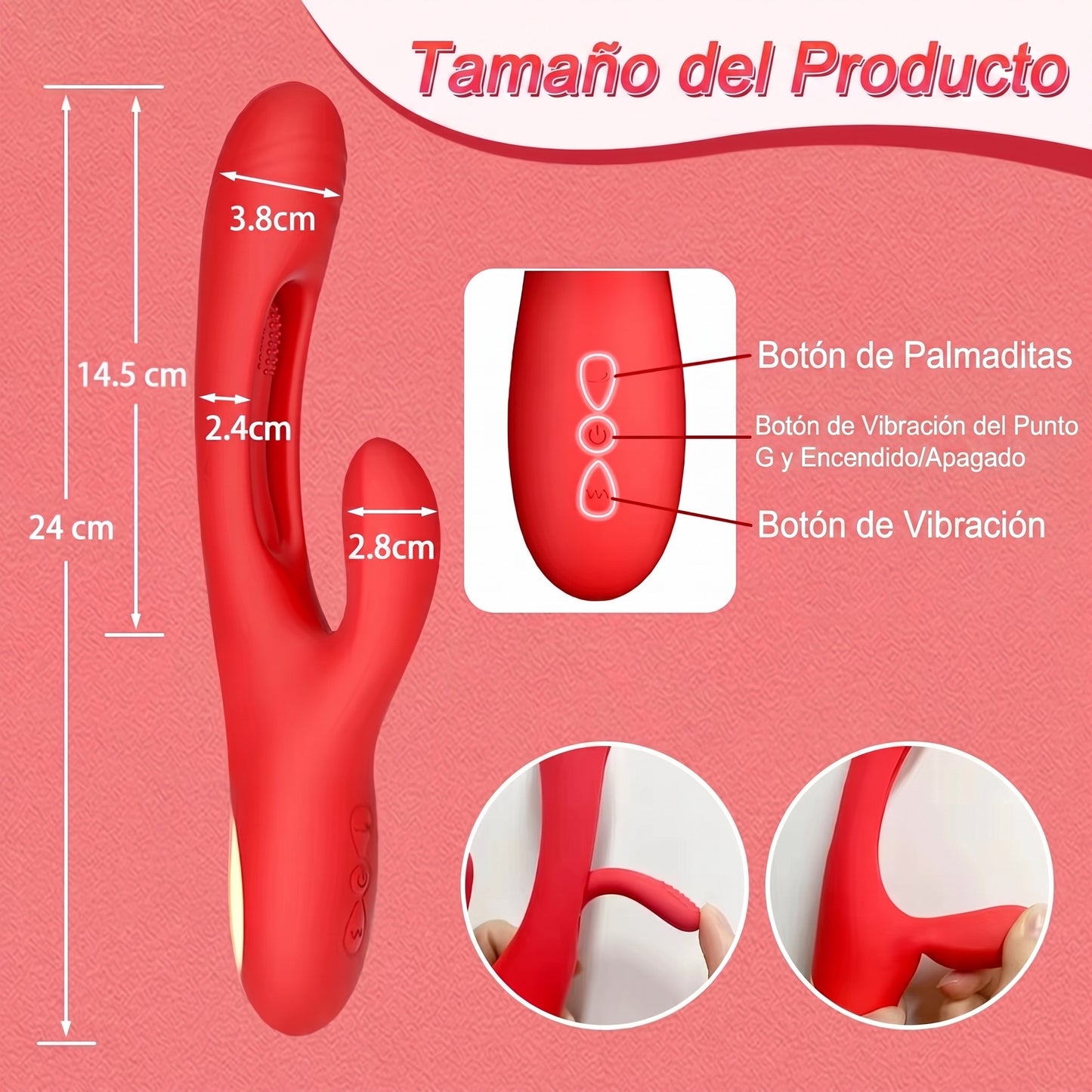 VIBRADOR DE CONEJO PUNTO G Z06106R