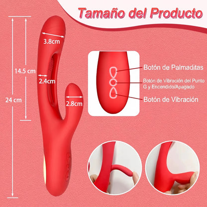 VIBRADOR DE CONEJO PUNTO G Z06106R