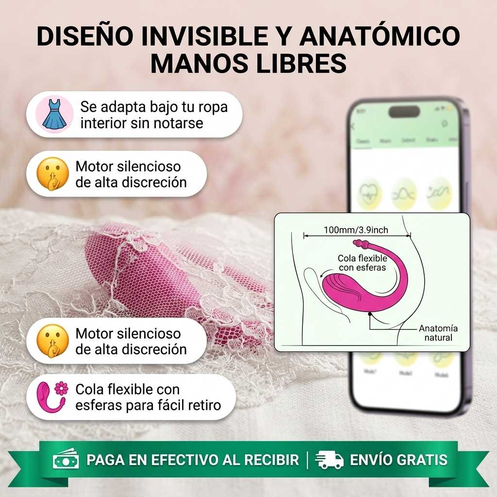 SecretVibe Pro™ - Vibrador Usable Inteligente Manos Libres con Control por App y 9 Frecuencias