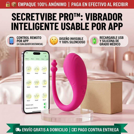 SecretVibe Pro™ - Vibrador Usable Inteligente Manos Libres con Control por App y 9 Frecuencias